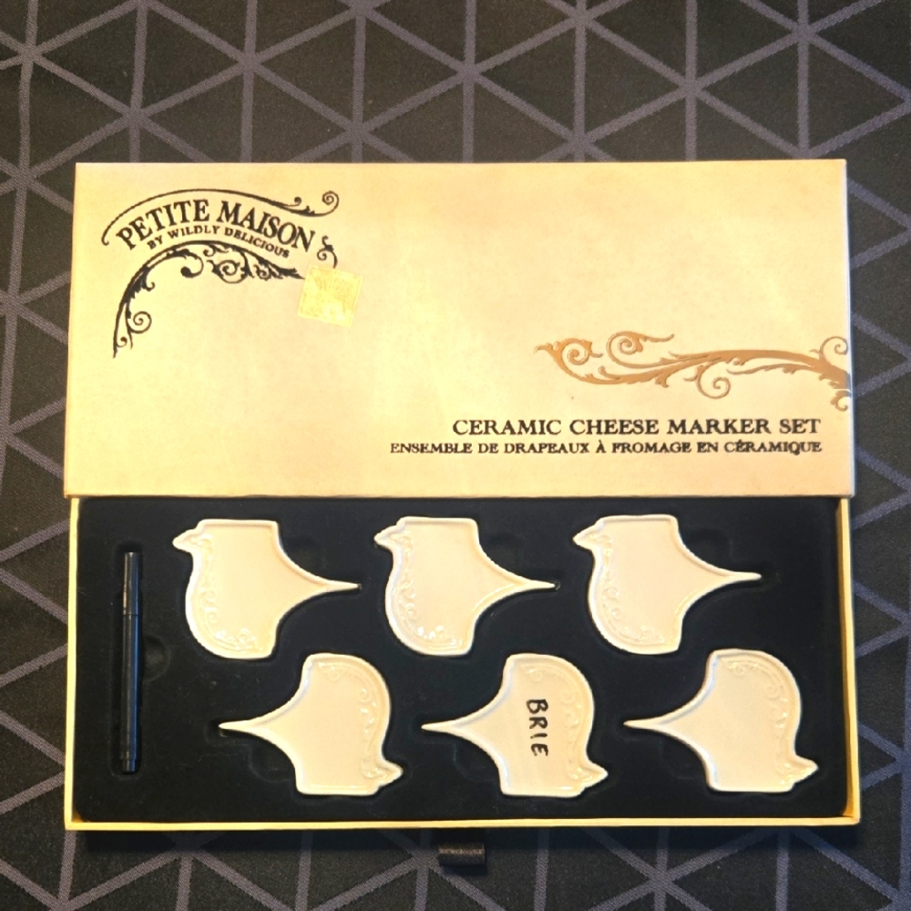 Ceramic Cheese Marker Set